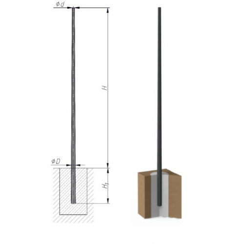 Опора СПГ-400-9,0/11,5-02-ц